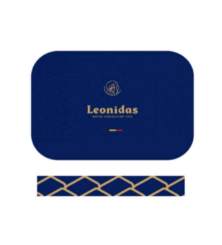 Leonidas Dikdörtgen Mavi Metal Hediye Kutusu