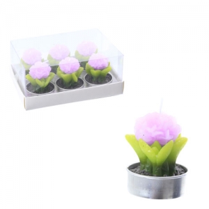 MUM TEALIGHT ÇİÇEK 6'LI PK