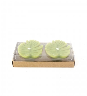 YAPRAK MUM DEKORATİF 7 X 9 X 3 CM 2'Lİ PAKET